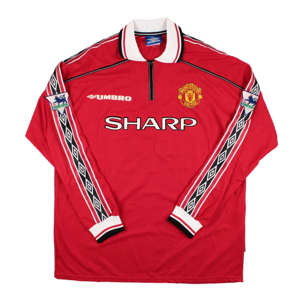 MANCHESTER UNITED 1998/99 RETRO LONG SLEEVE