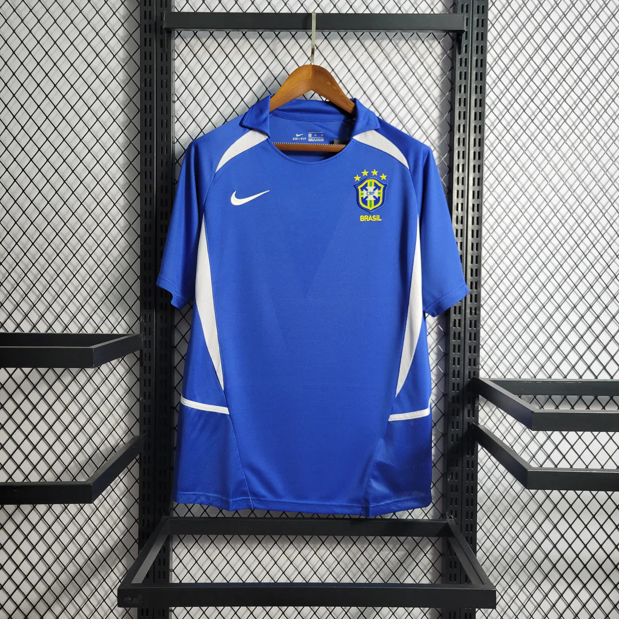 BRASILIEN 2002 RETRO-TRIKOT AUSWÄRTS