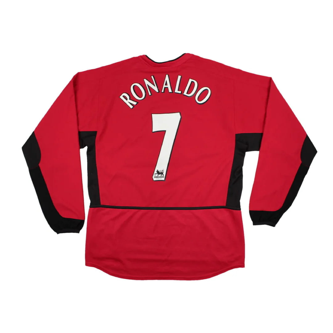 MANCHESTER UNITED 2002-04 RETRO LONGSLEEVE