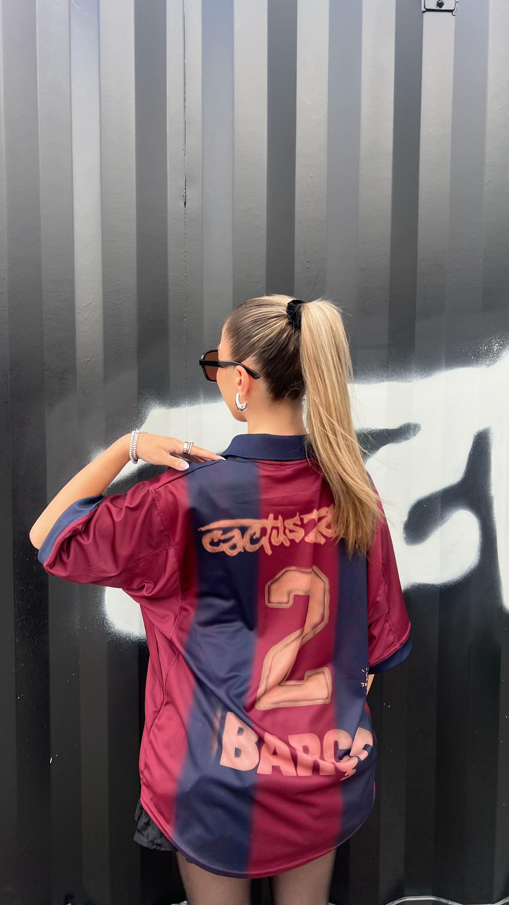 BARÇA トラヴィス・スコットコラボTシャツ XL Travis Scott Cactus Jack x FC Barcelona Jersey Shirt – Limited!